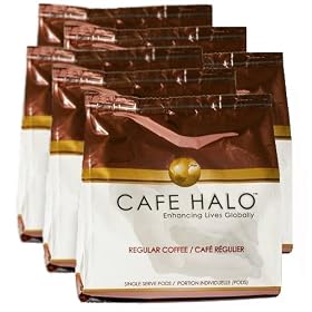 Cafe Halo Breakfast Blend Coffee Pods (4.23-Ounce), 16-Count Pods (Pack of 6)