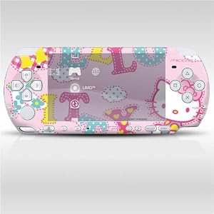 Hello Kitty Decorative Protector Skin Decal Sticker for PSP-3000, Item No.0858-06