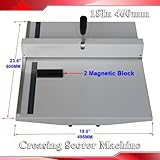 Manual 18" Scoring Paper Photo Creasing Machine Scorer Creaser +2 Magnetic Block