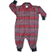Mad for Plaid Red Romper, Boy's 100% cotton flannel Romper Set