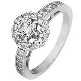1.00ct Round Diamond Ring in 14k White Gold (HI/SI-I1)