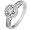 1.00ctw Round Brilliant Diamond Ring in 14k White Gold (HI/SI-I1)- Size 6.5