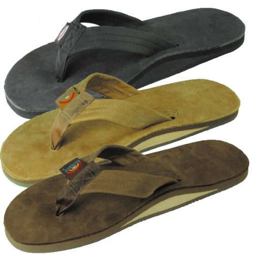 Childrens Toyshop  Sporting Goods : Rainbow Sandals - Mens Premier Leather Single Layer