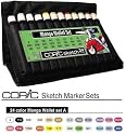 COPIC Manga Wallet Set- 24 Sketch Markers in a Travel Wallet