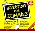 Investing for Dummies