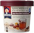Quaker Real Medleys Super Grains Instant Oatmeal Cup, Maple Pecan Raisin, 2.46 Ounces (Pack of 12)