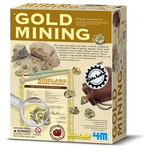 Childrens Toyshop  Toys : 4M Kids Lab Gold Mining Kit