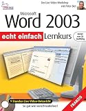 Eigenschaften Franzis  / Microsoft Word 2003 Lernkurs, Video-CD-ROM Echt einfach. Der Live-Video-Workshop, So gut wie vom Privatlehrer. Für Windows98/2000/Me/XP. 9 Std.