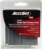 AccuSet A409809 Variety Pack 16 Gauge Straight Finish Nails