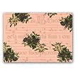 Gregorian Chant with Mistletoe - 5" x 7" Vellum Overlay Christmas Greeting Card