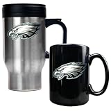 Philadelphia Eagles NFL Travel Mug & Ceramic Mug Set - Primary logo
