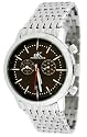 Adee Kaye #AK8027-MB Men's Classic Retro Twin Date Chronograph Watch (Brown Dial)