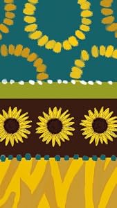 Guest Napkin, Sunflower Scape