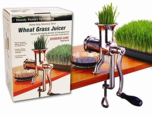 Living Whole Foods HJ Handy Pantry Manual Stainless steel Wheatgrass Juicer - Hurricane HJ Living Whole Foods HJ Handy Pantry Manual Stainless steel Wheatgrass Juicer - Hurricane HJ