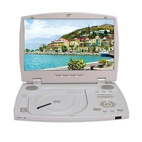 AMW M520P Portable DVD/CD/MP3 Player with 10.2-Inch Widescreen LCD (Pearl)