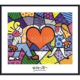 Heart Kids, Art Poster by Romero Britto