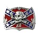 Confederate Skull Flag Belt Buckle