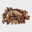 Silver Star COPPER KOI Belt Buckle