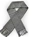 Classic Premium Houndstooth Check Scarf - White & Black