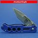 Valor Police Linerlock with Blue Handles - 3165