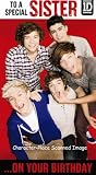 1D One Direction Birthday Card Sister