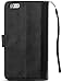 iphone 6 Premium Leather 2 in 1 Cell Phone Wallet Case with 8 Credit Card Slots and Wristband