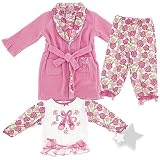 Pink Ballet Pajama and Bath Robe Set for Toddlers and Girls