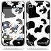Protective Vinyl Skin Decal Cover for Samsung Galaxy S i9000 Cell Phone - Cow Print