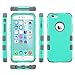 iPhone 6S Case,iPhone 6 Case,ULAK Anti Slip Heavy Duty High Impact Dust Scratch Shock Resistance Protective Cover Hybrid High Soft Silicone+Hard PC Case for Apple iPhone 6/6S 4.7 Inch(Mint Green/Grey)