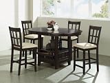 Coaster Company Oval Storage Counter Height Table