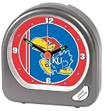 Kansas Jayhawks Official 2"x2" NCAA Travel Alarm Clock