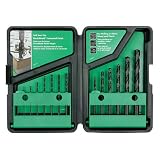 Hitachi 728080 14-Piece BlackGold Drill Bit Set