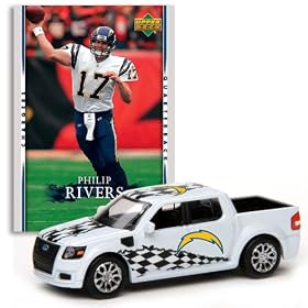 San Diego Chargers - Philip Rivers 2007 Upper Deck Collectibles NFL Ford SVT Adrenalin Concept with Card