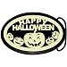 Glow in the Dark Happy Halloween Belt Buckle