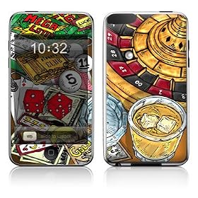 CASINO Design Apple iPod Touch 2G 3G 2nd 3rd Generation 8GB 16GB 32GB Vinyl Skin Decal Cover Sticker Protector (Matte Finish)+ Free Screen Protector