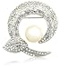 Pearl and Crystal Pin by Margot Townsend