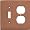 MODERN Antique Copper Switchplates Outlet Covers, Rocker, GFCI 1 Toggle/Duplex