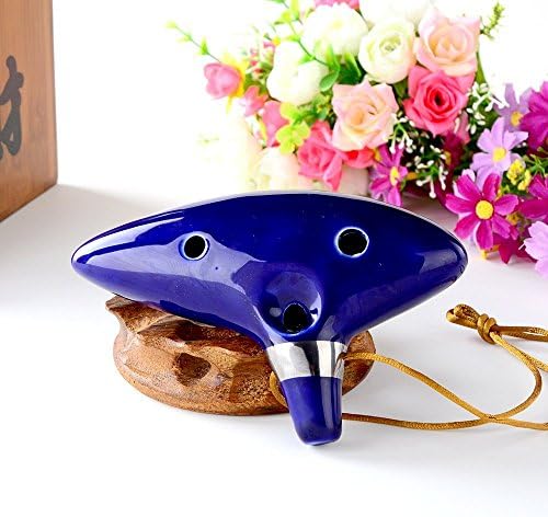 Ruide Legend of Zelda Ocarina of Time Triforce Link 12 Hole Alto C Mediant Tone Ocarina Zelda Cosplay Ceramic Replica Textbook