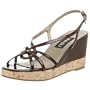 VANELi Women's Parnella Wedge Sandal,Dark Tortoise,10 N US
