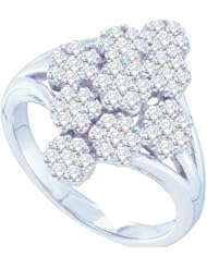 1.02CTW DIAMOND FLOWER RING