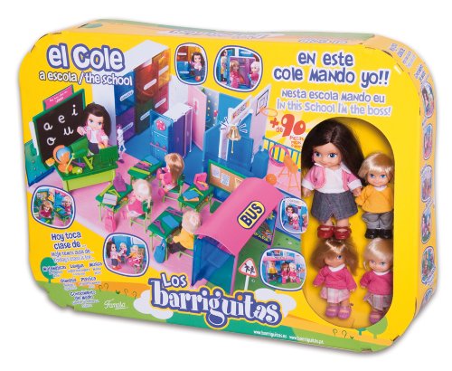 Imagen 2 de Famosa Los barriguitas El Cole - Escuela de juguete con accesorios y 4 figuras