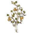 Orange Olive Crystal Tree Brooches & Pins