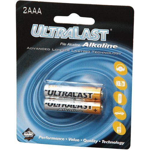AAA Alkaline Battery Retail Pack - 2 Pack-T55680