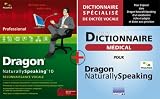 Dragon NaturallySpeaking professional v10 + dictionnaire medical