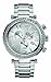 Marc Ecko E18568G1 Gents Chronograph with Date Silver Textured Dial with Silver Accents Polished Silver Case with Iced Bezel Silver Stainless steel bracelet