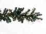 9' x 10" Pre-Lit Battery Operated LED Lighted Christmas Garland - Clear Lights