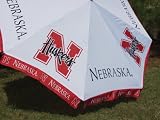 Nebraska Cornhuskers Market/Patio Umbrella 10ft Market/Patio Umbrella - U Of Nebraska - NCAA College