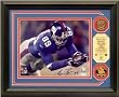 Kevin Boss Autographed Photomint w/ 2 24KT Gold Coins - New York Giants Plaque