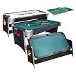 Fat Cat Pockey 7ft Black 3-in-1 Air Hockey, Billiards, and Table Tennis Table