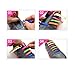 Homeout 1 Set(16pcs) No Tie Silicon Shoelaces - Colorful (Rainbow, 16pcs/Adults)